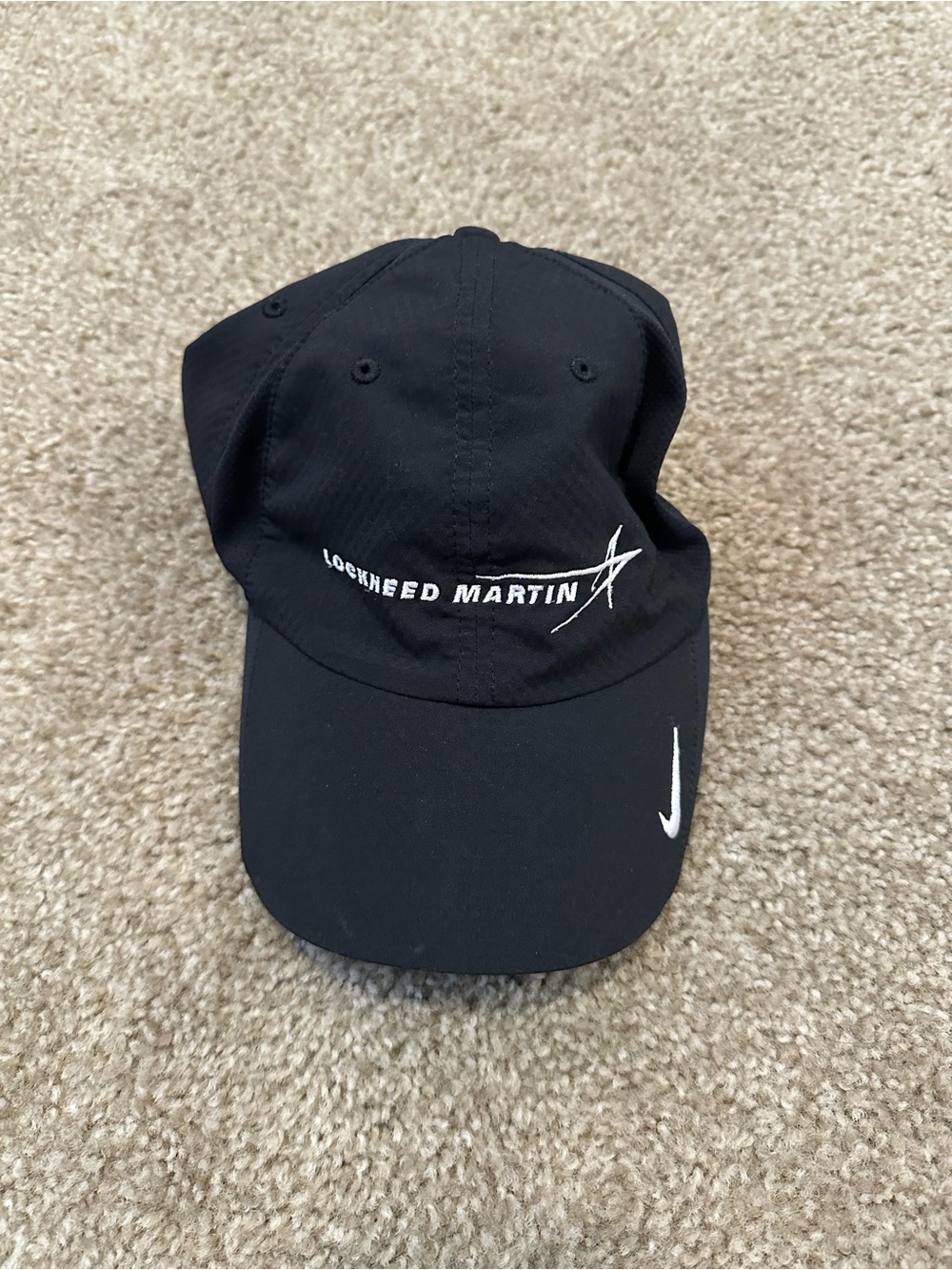 Nike Black Lockheed Martin Embroidered Golf Cap